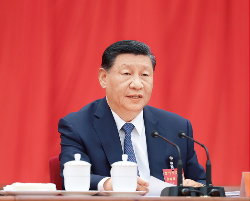 　　中國共產(chǎn)黨第二十屆中央委員會第三次全體會議，于2024年7月15日至18日在北京舉行。中央委員會總書記習近平作重要講話。 新華社記者 鞠鵬/攝